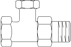 "Combi 2" вентиль на обр. подводку Oventrop Ду20, 3/4", из латуни, проходной, никелир. арт. 1091163