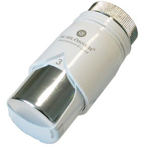 Термостатическая головка SCHLOSSER Ht Diamant Plus Белый-Хром, арт. 600100012